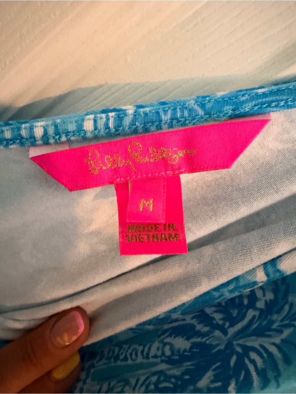 Lilly Pulitzer Parigi romper Amalfi Blue Sunny State of Mind M - Picture 3 of 4